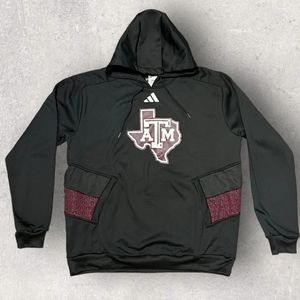 adidas  Texas A&M Aggies Men’s Black Hoodie Sweatshirt - NCAA - Men’s Size XL